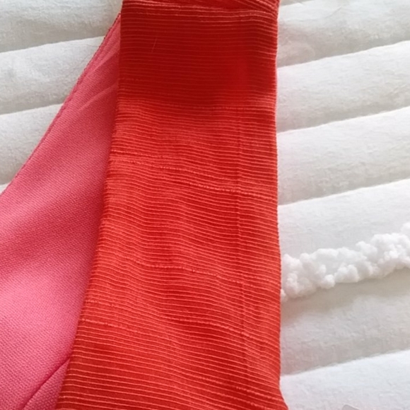 Aditi Lined Coral Dress Plus Size 16 - Picture 6 of 12